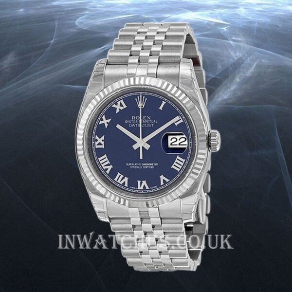 Rolex Datejust Men's 36mm 116234BLRJ Blue Dial - Image 2