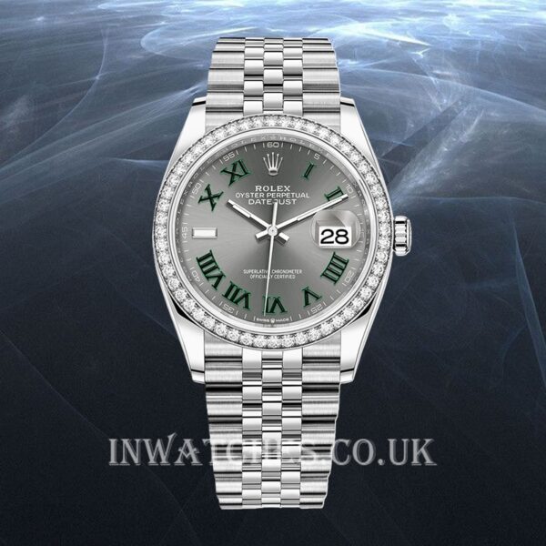 Rolex Datejust 36mm Ladies m126284rbr-0037 Jubilee Bracelet - Image 2