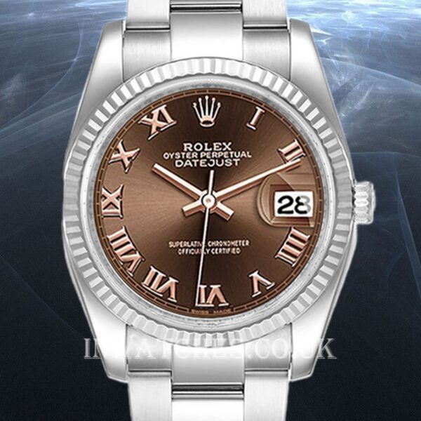 Rolex Datejust 126334CHRO Men's 40mm Oyster Bracelet Chocolate Dial