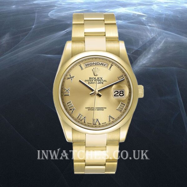 Rolex Day-Date Men's 36mm 118208 Champagne Dial Gold-tone - Image 2