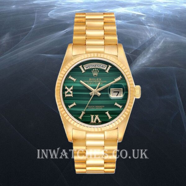 Rolex Day-Date 128238 Men's 36mm Green Dial - Image 2