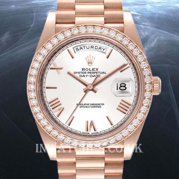 Rolex Day-Date Men's m228345rbr-0012 40mm Rose Gold-tone