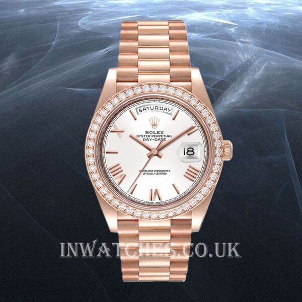 Rolex Day-Date Men's m228345rbr-0012 40mm Rose Gold-tone - Image 2