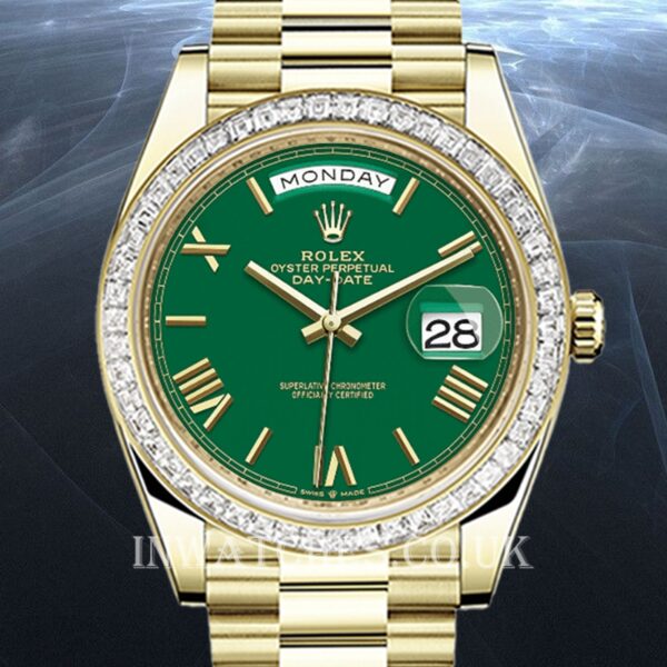 Rolex Day-Date m228398tbr-0039 40mm Men's Green Dial