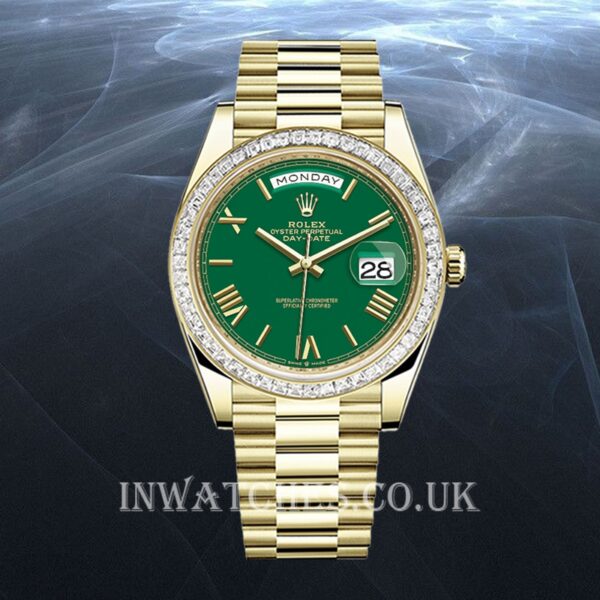 Rolex Day-Date m228398tbr-0039 40mm Men's Green Dial - Image 2