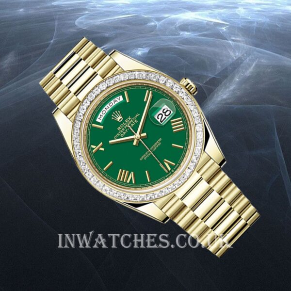 Rolex Day-Date m228398tbr-0039 40mm Men's Green Dial - Image 3